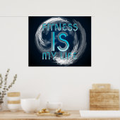 TOP Fitness is mijn leven Poster (Keuken)