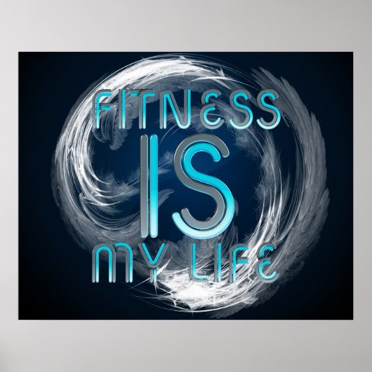 TOP Fitness is mijn leven Poster (Voorkant)