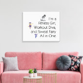 TOP Fitness Triple Play Canvas Afdruk (Insitu (Woonkamer))