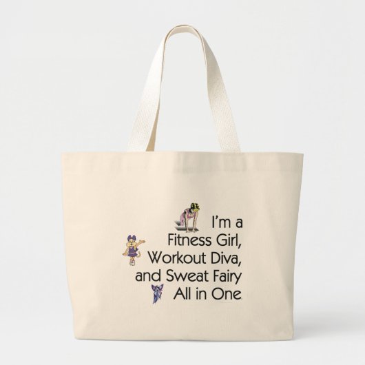 TOP Fitness Triple Play\ Grote Tote Bag (Voorkant)