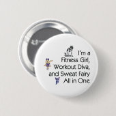 TOP Fitness Triple Play Ronde Button 5,7 Cm (Voorkant /achterkant)