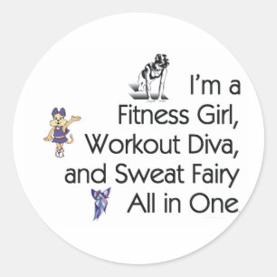TOP Fitness Triple Play Ronde Sticker