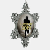 TOP Football Born Tin Sneeuwvlok Ornament (Links)