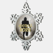 TOP Football Born Tin Sneeuwvlok Ornament (Rechts)