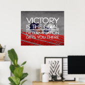 TOP Football Victory Slogan Poster (Thuiskantoor)