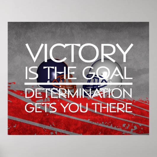 TOP Football Victory Slogan Poster (Voorkant)