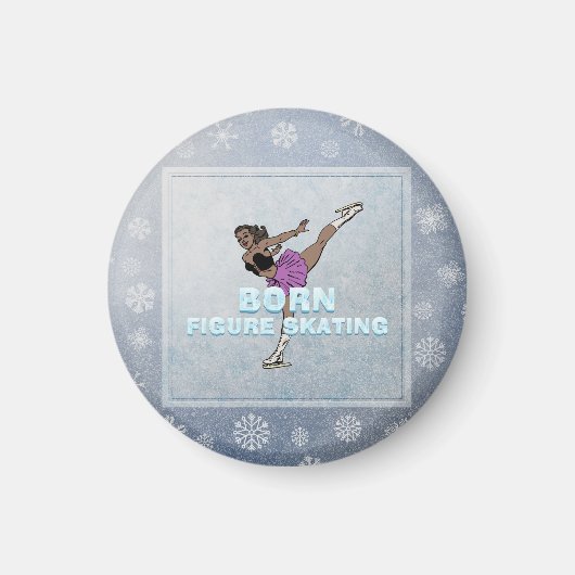 TOP Geboren Kunstschaatsen Magneet (Voorkant)