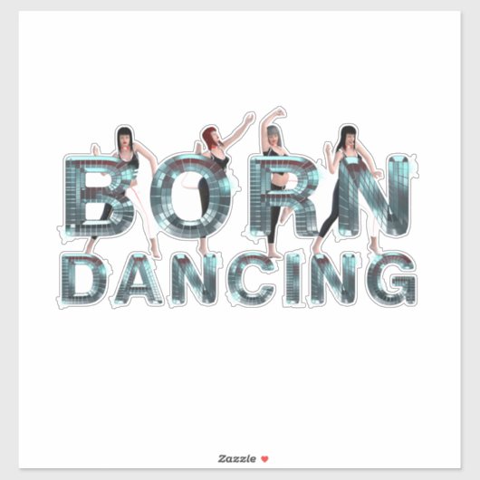 TOP Geboren om te Dansen Sticker (Vel)