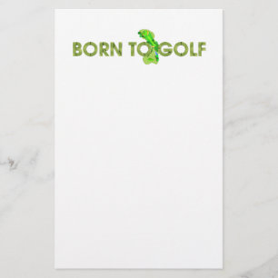 TOP Geboren om te Golfen Briefpapier