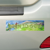 TOP Geboren om te Golfen Bumpersticker (Op auto)