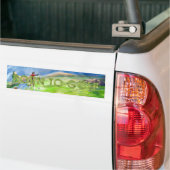 TOP Geboren om te Golfen Bumpersticker (Op Truck)