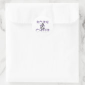 TOP Geboren om te juichen Ronde Sticker (Tas)