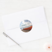 TOP Geboren om te Kayakken Ronde Sticker (Envelop)