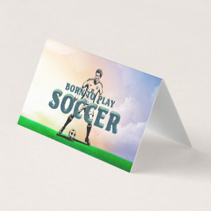 TOP Geboren om Voetbal te Spelen Visitekaartje
