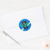 TOP Geboren voor Pickleball Ronde Sticker (Envelop)