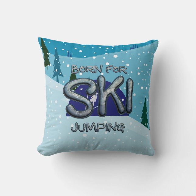 TOP Geboren voor Schansspringen Kussen (Voorkant)