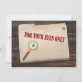 Top geheim agent Spy Verjaardagsfeest Kaart (Achterkant)