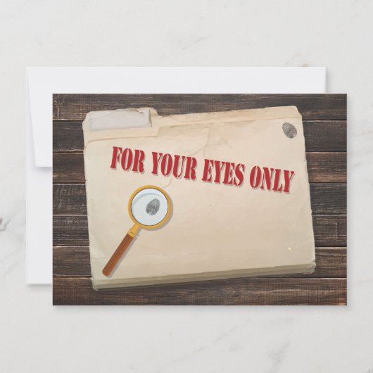 Top geheim agent Spy Verjaardagsfeest Kaart (Achterkant)