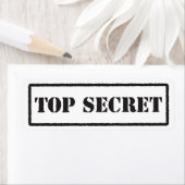 Top geheim zwart gestempeld label (Insitu)