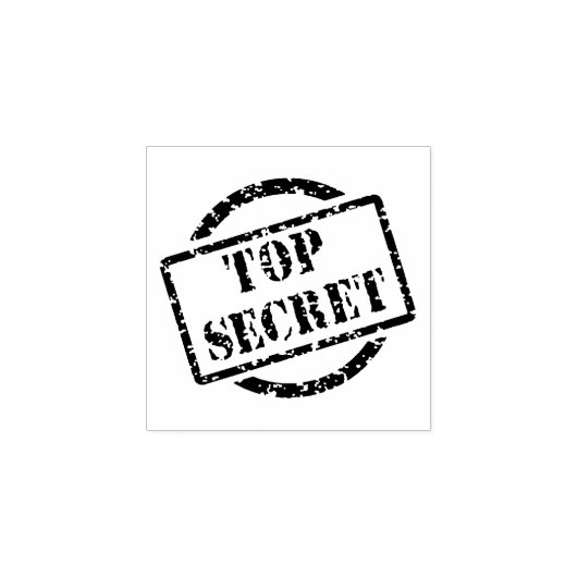 Top Geheime klassieke bord Rubberstempel (Afrduk)