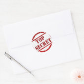 Top geheime sticker. ronde sticker (Envelop)