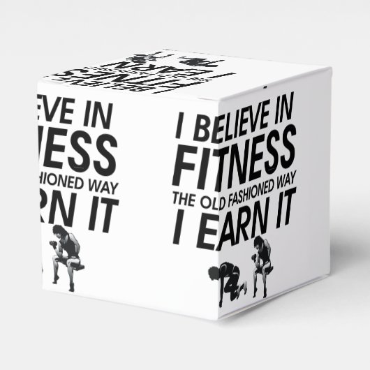 TOP Geloof in fitness Bedankdoosjes (Voorkant Zijde)