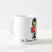 Top Gepersonaliseerd Persoonlijke Vrouw Cute Docto Koffiemok (Voorkant links)