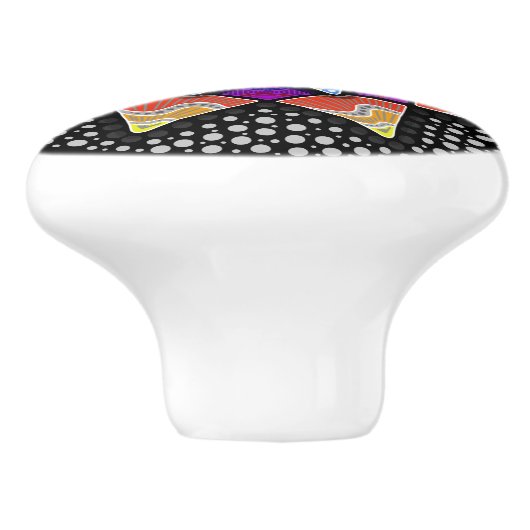 Top geweigerd keramische knop (Zijkant)