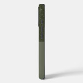 Top Glitter Moss Green iPhone 16 Hoesje – Aanpasse (Achterkant / Links)