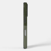Top Glitter Moss Green iPhone 16 Hoesje – Aanpasse (Achterkant / Rechts)