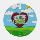 TOP Golf 18 Glass Ornament (Achterkant)