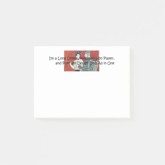 TOP Golf Diva All-in-One Post-it® Notes (Voorkant)