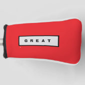 Top Golf Equipment Hoofd Hoesje Golfheadcover (Voorkant)