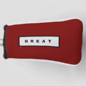 Top Golf Equipment Hoofd Hoesje Golfheadcover (Voorkant)