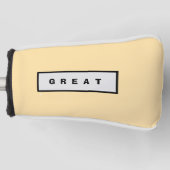 Top Golf Equipment Hoofd Hoesje Golfheadcover (Voorkant)