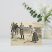 TOP Golf Girl Briefkaart (Staand voorkant)