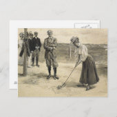 TOP Golf Girl Briefkaart (Voorkant / Achterkant)