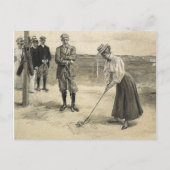TOP Golf Girl Briefkaart (Voorkant)