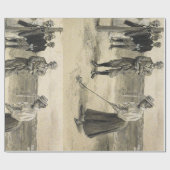 TOP Golf Girl Cadeaupapier (Vlak)