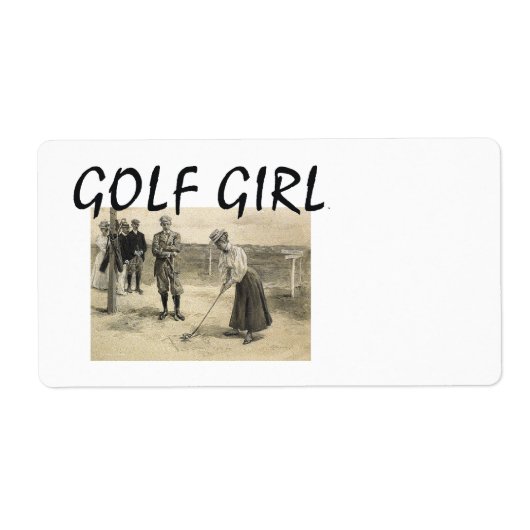 TOP Golf Girl Etiket (Voorkant)