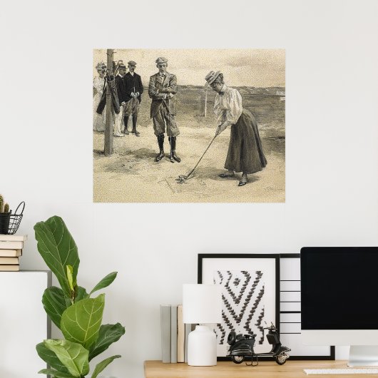 TOP Golf Girl Poster (Thuiskantoor)