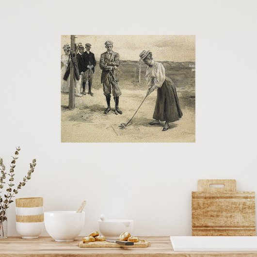 TOP Golf Girl Poster (Keuken)