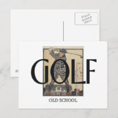 TOP Golf Old School Briefkaart (Voorkant / Achterkant)