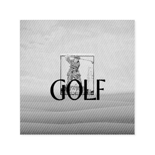 TOP Golf Old School Zelfinktende Stempel (Design)
