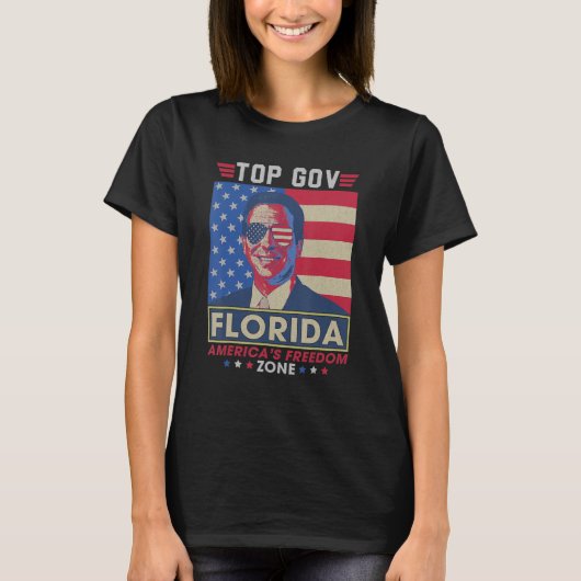 Top Gouverneur Ron DeSantis Florida Amerika's Vrij (Voorkant)