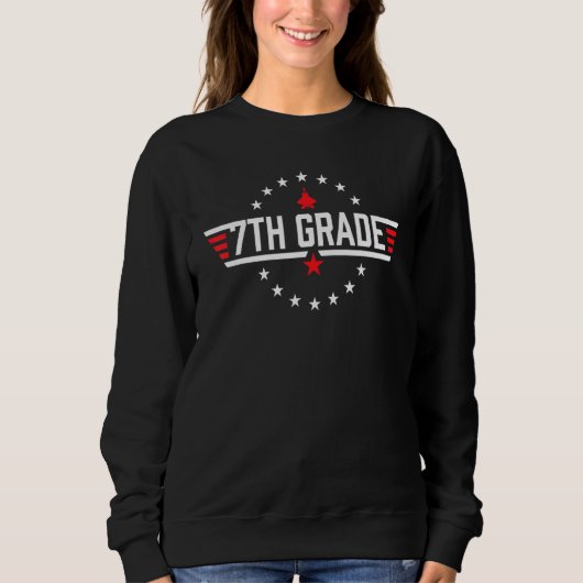 Top Grade 7th Seventh Grade Back To School First D (Voorkant)