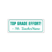 "TOP GRADE EFFORT!" Commendement Rubber Stamp Zelfinktende Stempel (Design)