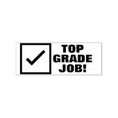 "TOP GRADE JOB!" Feedback Rubberstempel (Afrduk)