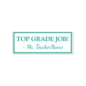 "TOP GRADE JOB!" Tutor Feedback Rubber Stamp Zelfinktende Stempel (Design)