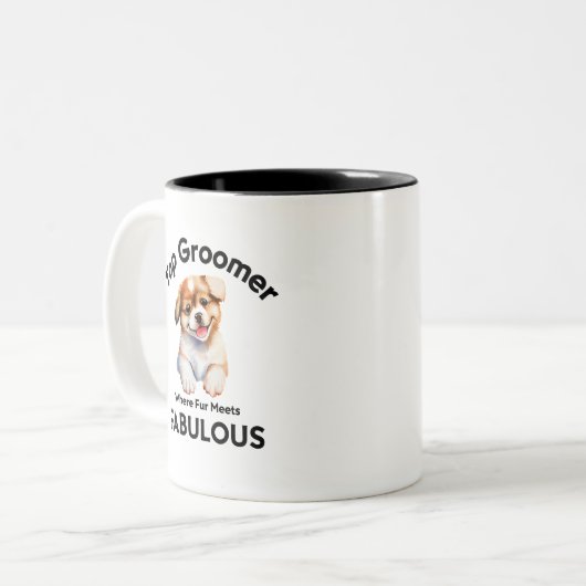 Top Groomer, waar bont ontmoet geweldig, Mok (Voorkant links)